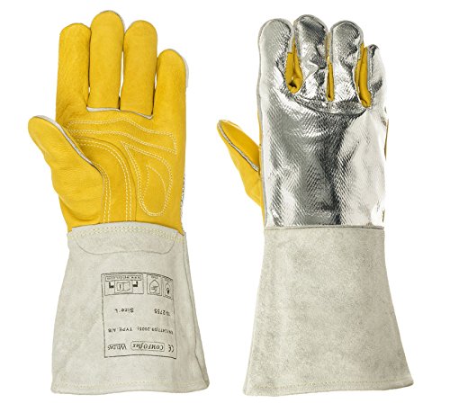 WELDAS Gants de soudage aluminisés réfléchissants à la chaleur - 10-2755 - Taille L et XL