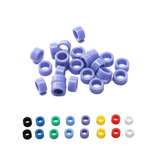 Easyinsmile Anillos de código de silicona dental para instrumentos de silicona para distinguir instrumentos dentales (L, morado)