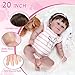Ktaxon Reborn Baby Doll with 2 Set Clothes, 20-Inch Soft Cloth Body Realistic Baby Doll with All Accessories, Newborn Baby Dolls for 3+ Year Old Girls & Boy (Pink)