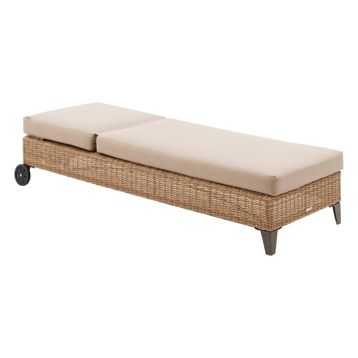 Hespéride - Lit de Piscine boali Savana Aluminium résine tressée et Polyester
