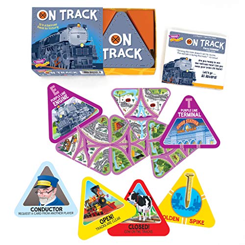 ON Track Three Corner Strategy Game by TREND enterprises, Inc. - Family-Friendly Card Games