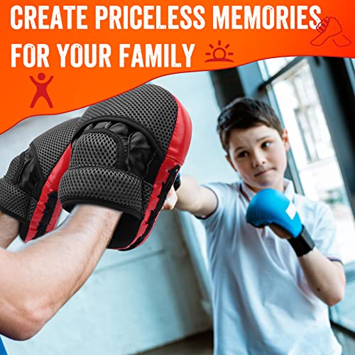 Kids Boxing Pads Focus Mitts With Gift Box, Great Punch Mitts For Mma, Muay Thai, Kickboxing, Martial Arts, Karate Training, For Kids Age 3 To 12 Years #TOP5