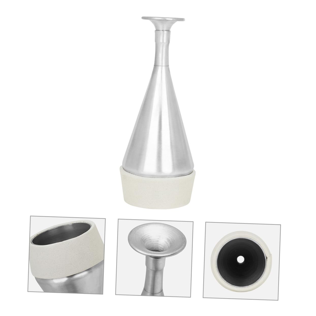 Wakauto Aluminum Alloy Trumpet Mute Practice Mute for Horn Lightweight Durable Trumpet Accessory Easy Install for Quiet Practice