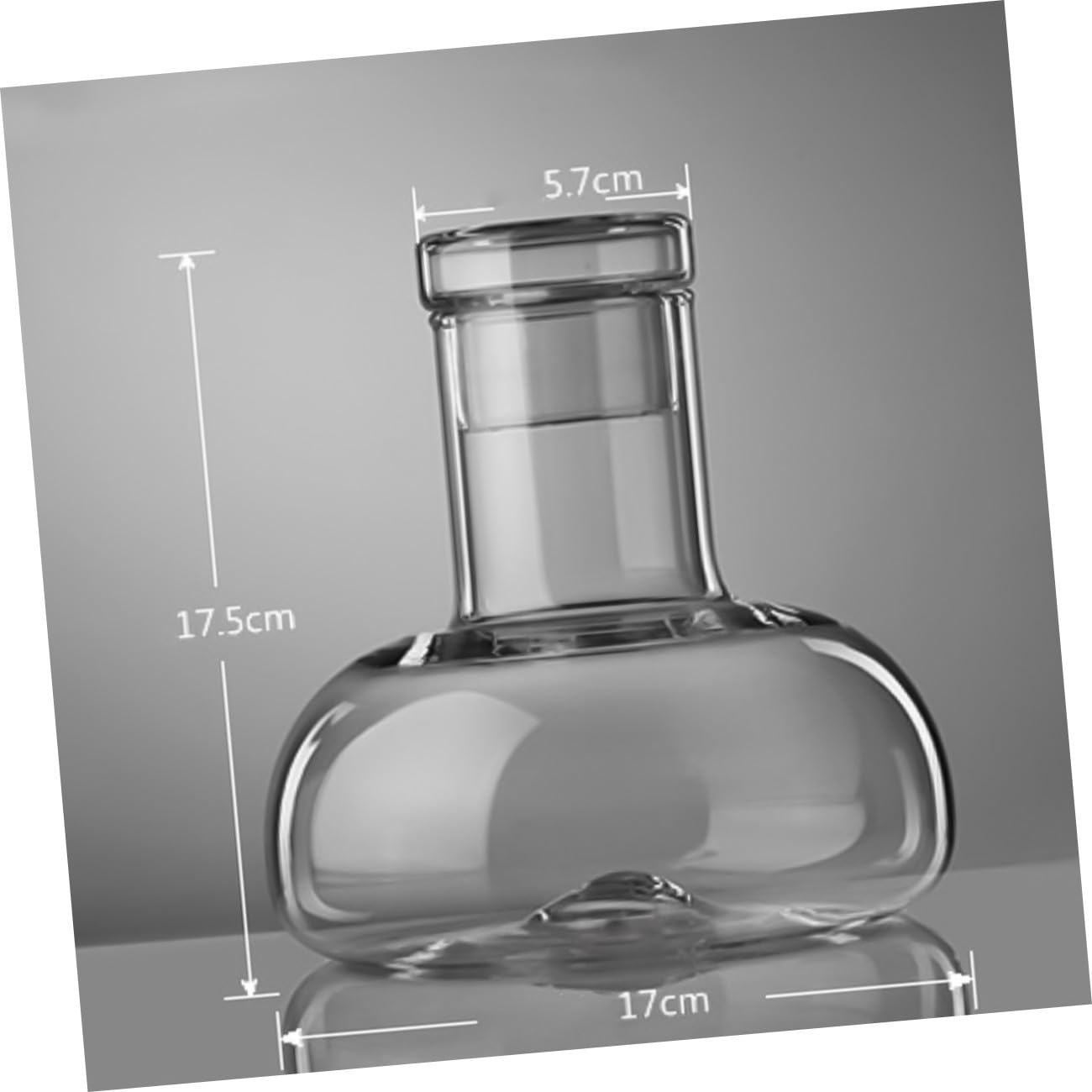 Caraffa Vino in Vetro senza Piombo 1500ml Resistente | Casa e Ufficio, Uso Acqua Fredda, Design da Tavola, Finitura Trasparente