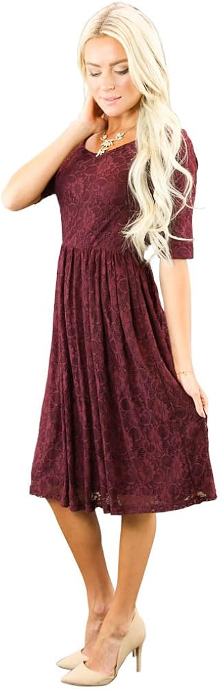 Modest lace dress Clearance