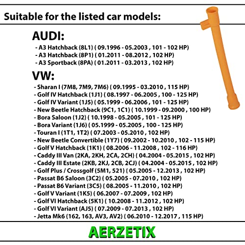 AERZETIX - C66352 - Trichter, Ölstandsanzeiger - material: kunststoff - kompatibel mit Vw, Audi, Skoda, Seat OE-nummern 06A 103 663 C, 6A 103 663 C