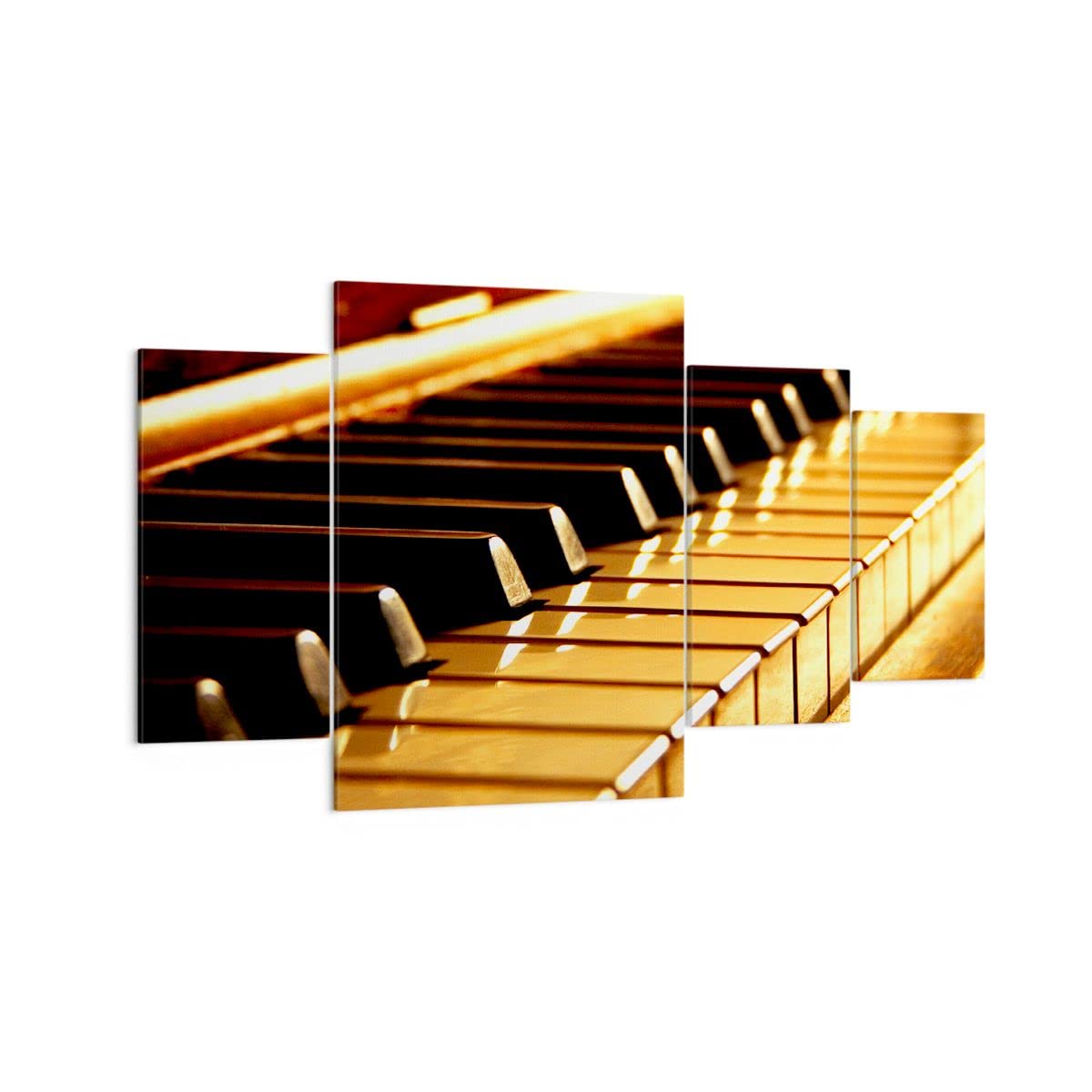 ARTTOR Leinwandbild 160x90cm Wandbild Musik - 2200 | Klavier Konzert Mehrteilige Groß XXL Wanddekoration Wohnzimmer Schlafzimmer Wanddeko Wand Kunstdruck Wandkunst ARTTOR