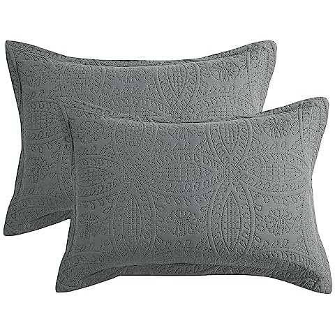 HOMBYS Quilted Pillow Shams Cover