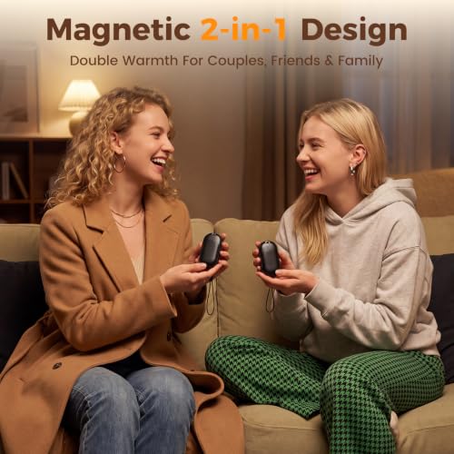 Electric Hand Warmers Rechargeable 2 Pack, 11H*2 Long Heat, 1s Heat-Up 3 Heat Levels, Portable Pocket Hand Warmer, Ultra-Light Slim, Gifts for Men Women, Outdoor, Camping, Office, Commute Coupon - image 8