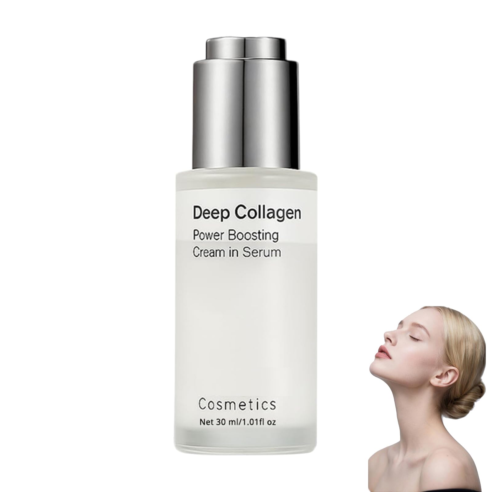 Maison Deep Collagen Serum,Maison Collagen Peptide Serum,Anti-Aging Serum zur Glättung Feiner Linien&Falten,Koreanisches Kollagen-Serum,Feuchtigkeit & Straffende Hautpflege,Steigert Elastizitä (1PC) - 1