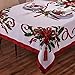 Kadut Christmas Ribbon Tablecloth (60 x 102 Inch) for 6 Foot Rectangle Tables, Heavy Duty Fabric, Stain Proof Xmas Ribbon Table Cloth for Harvest, Holiday, and Fall, & Christmas Dinner.