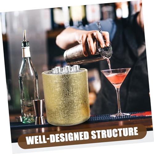 1 Unidade Balde De Gelo De Aço Inoxidável Baldes De Gelo Para Festas Grande Balde De Vinho Recipient