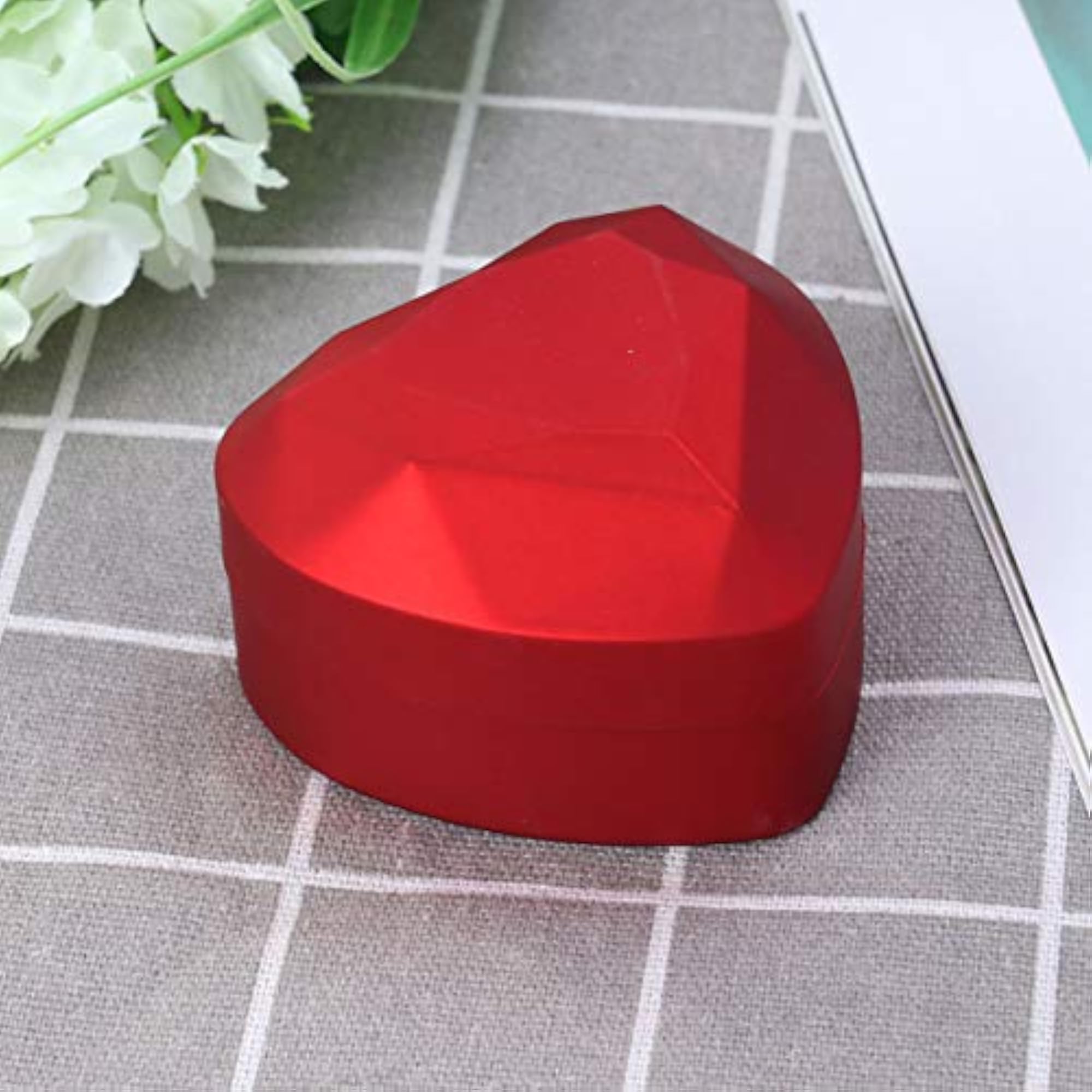 Heart Shape LED Lighted Ring Box for Engagement Proposal