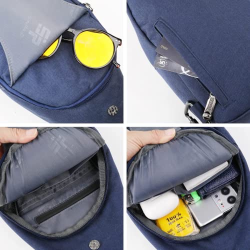 Waterfly Plecak antykradzieżowy, torba crossbody, mały wielofunkcyjny plecak na co dzień dla mężczyzn i kobiet