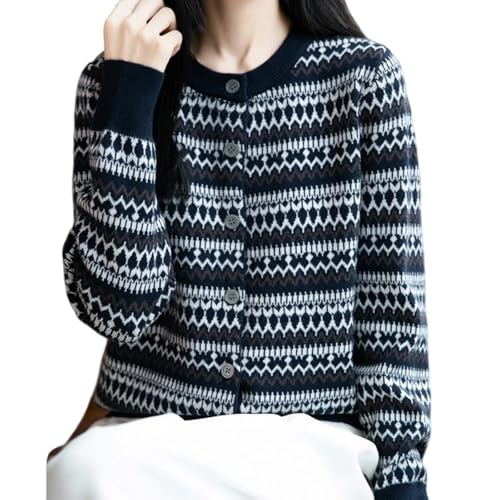Cardigan en tricot rayé ouvert coupe ample manches longues et texture douce