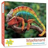 MaxRenard Game 1000 Pieces Jigsaw Puzzle Animal Toy Chameleon Panther