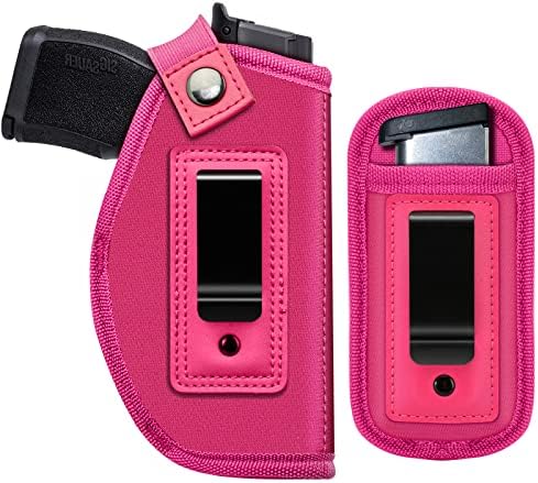 Gun Holster for Women/Men, Universal IWB Holsters for Concealed Carry, Pistols Holster Right/Left Handed, Fits S&W M&P Shield 9/40 9mm P320 Glock 17 19 26 27 42 43, Similar Handguns