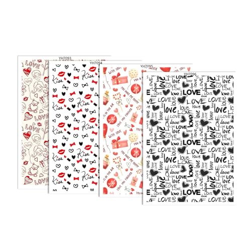 ZIDDAR 4 Uds. Transferencia Arcilla con Forma Corazón Amor para Pendientes Arcilla Fabricación Joyas Soluble En Agua Hojas Transferencia Corazón Valentín