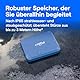 Crucial X10 8TB Externe SSD Festplatte, bis zu 2.100MB/s, USB-C 3.2 Gen2, IP65 Wasser- und Staubgeschützt, Portable SSD für Mac, PC, Smartphone und Spielkonsole, Blau matt - CT8000X10SSD9-02