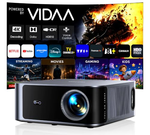 Videoprojecteur 4K【VIDAA OS | 2000 ANSI | Dolby Audio 40W】 TOPTRO...