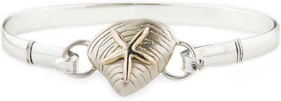 Unique Royal Jewelry Ocean Side Elegant Nautical Seashell Starfish Changeable Bracelet.