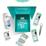GuruNanda PoshMama Basic Oral Care Kit with CocoMint Pulling Oil, Butter on Gums Toothbrush, Concent