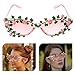 BESTonZON Floral Shaped Sunglasses for Women, Rose Frame Novelty Flower Eyeglasses, UV Protection Party Glasses for Adults, Fashionable Floral Design Accessories