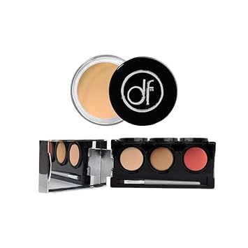 Dermaflage Waterproof Concealer & Tattoo Coverup Bundle - Full Coverage Makeup for Scars, Tattoos, Acne & Bruises - Long-Lasting, Matte Finish, Fair to Light Shades