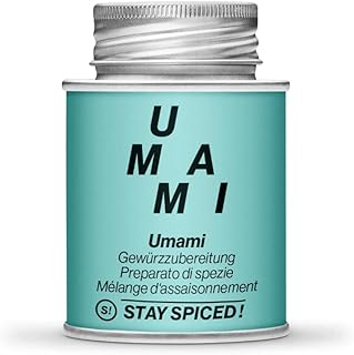 STAY SPICED ! Umami Gewürz I Allrounder für Soßen, Fleisch & Gemüse I Herzhaft würzen I Gewürzdose, 70 g