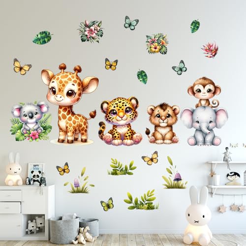 Vinilos decorativos animales para habitación infantil miniatura 7