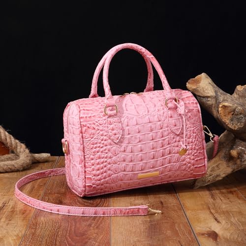 Image of Makcr Joacbv Top-Handle Crocodile Purses For Women Crossbody Leather Bags Trendy Large Capacity Tote with Shoulder Strap