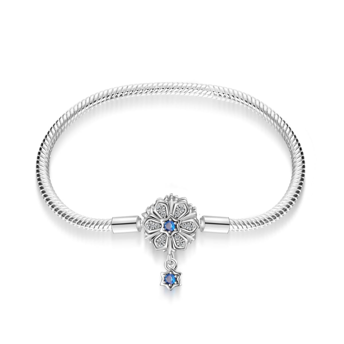 TINSLO Damen Armband 925 Sterling Silber, Armbänder mit Herz Verschluss Moments Schlangen Gliederarmband Armkette Valentinstag Muttertag Geburtstags Weihnachten Geschenk für Frauen Freundin Mama