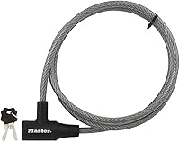 Vista 1 de Master Lock Cable Lock, Keyed Bike Lock, 6 ft. Long, 8154DPF