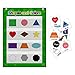 Shapes - Educational Pocket Chart,Teach Shape Cards Mini Bulletin Board Set,Magnetic Shapes and Color Pocket Chart,Shapes Chart