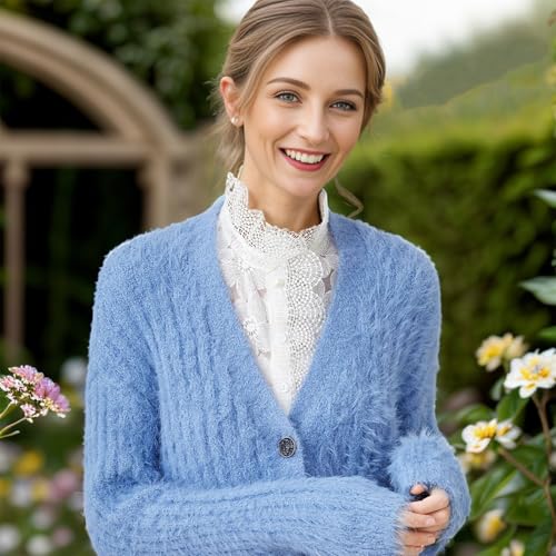 White Collar Embroidered Fabric Fake Collar for Daily Wear,Classic Style Perfect for Sweaters Dresses2