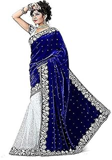 MadhavFashion Cotton Silk Saree with Blouse Piece, Free Size (MF-19_Multicoloured) Price In India