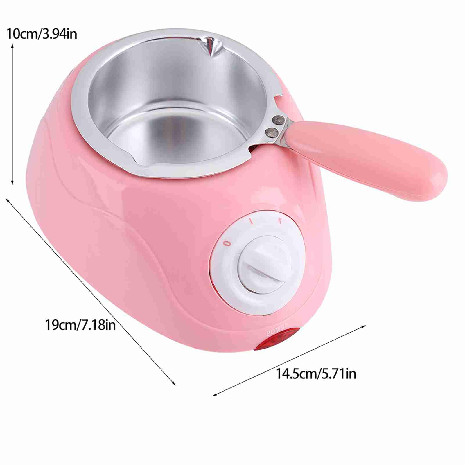Strumento elettrico per fonduta di cioccolato con set stampi 2 livelli temperatura per torte biscotti cupcakes