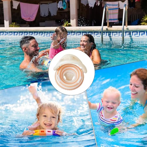 Boya de seguridad infantil inflable con techo solar flotador de bebé antivuelco para playa 4