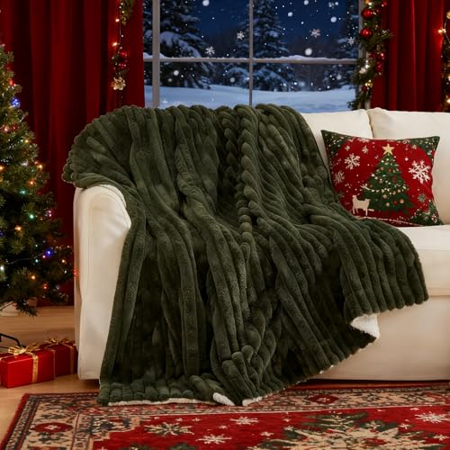 Tofinel Dicke Kuscheldecke Decke Flauschig Weihnachten 220x240 cm -...