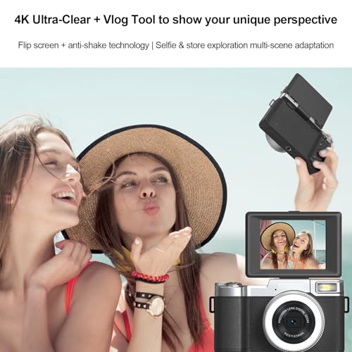 Cámara Digital Andoer 4K 48MP Zoom 18X Compacta Negra miniatura 4
