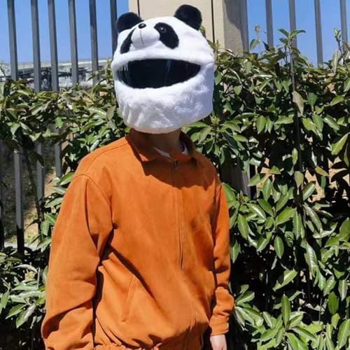 Funda de panda para casco accesorio decorativo protección polvo 4