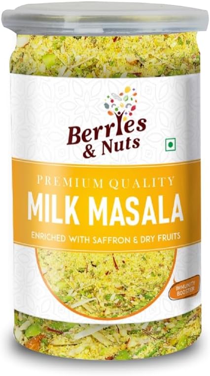 Berries And Nuts Natural Kesar Milk Masala | No Artifical Color or Flavors | 150 Grams