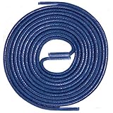LACCICO Finest Waxed Laces® Durchmesser 2 mm Runde Dünne Elegante Gewachste Schnürsenkel Farbe:Royalblau Länge:75 cm