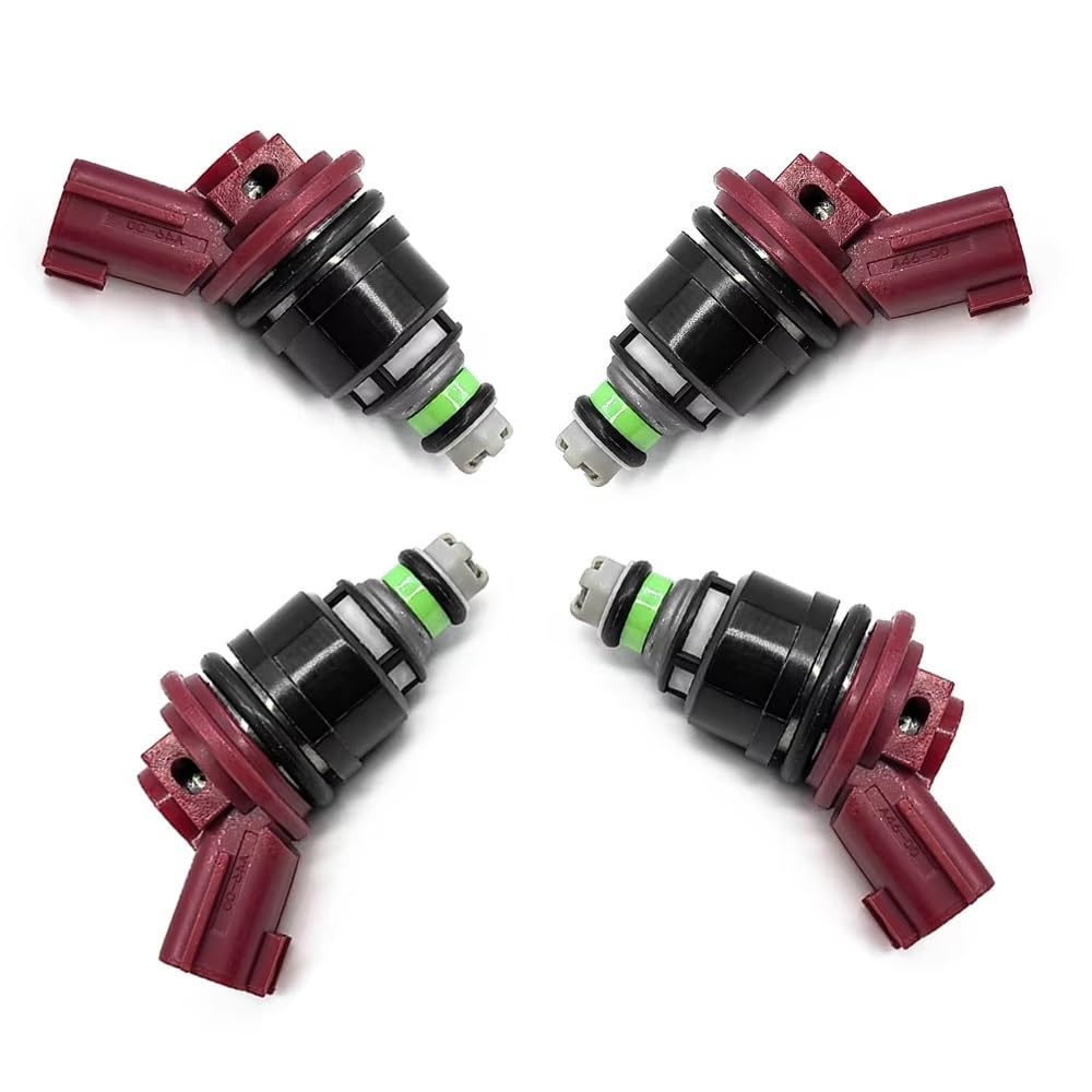 Stoifffhh One Color Injector Nozzle Compatible With Nissan For 200Sx 2.0L L4 1995-1998 16600-53J03 A46-00 16600-53J01 Fuel Injectors