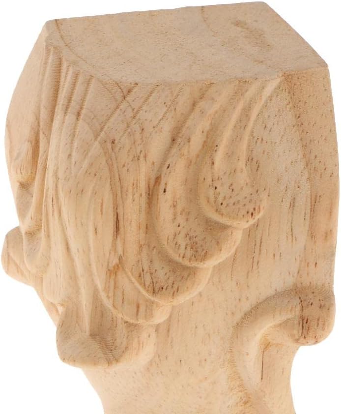 barenx Solid Wood Sofa Legs Plinth Settee Wardrobe Furniture Replacement Parts 12cm/5inch Height, Anti Slip