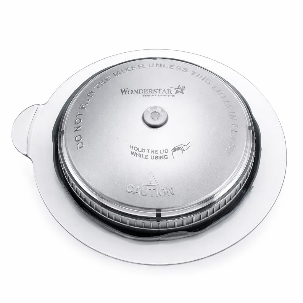 WONDER STAR Flat Lid Cover Compatible for Sujatha Dynamix & Multimix Medium Size Steel Jars, Secure Fit, Only Cover-image-25