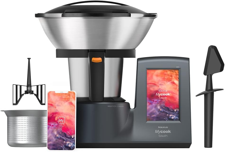 Robot Da Cucina Moulinex HF4568K - Con Cottura, 12 Velocità, Nero - Foto 1