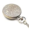 Namvo Vintage Pocket Watch Smooth Quartz Pocket Watch with Chain Roman Numerals Pocket Watch Classical Sculptured Fob Pocket Watch Antique Pocket Watch for Men Women Dad Birthday Anniversary Day #5