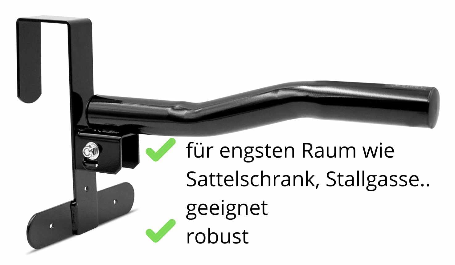 AMKA Sattelhalter klappbar zum Einhängen, für Stallgasse, Pferdebox...