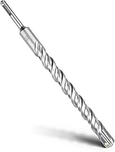SDS Plus Concrete Drill Bit 25 x 310 mm with 4 Carbide Cuts and Double Helix for Concrete, Stone, Natural Stone